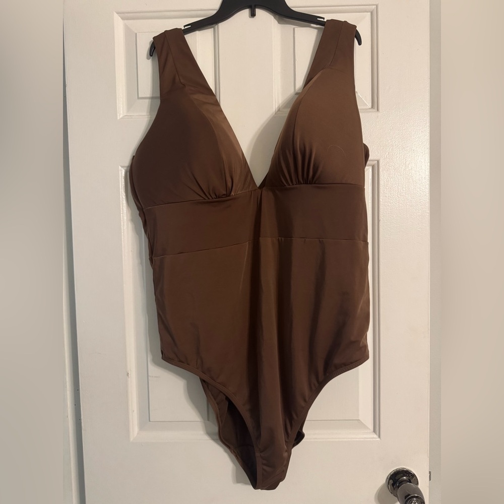 Cacique Deep Brown Women's One Piece Swimsuit